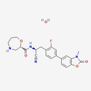 molecular formula C23H25FN4O5 B12387808 DPP1-IN-1 (hydrate) 