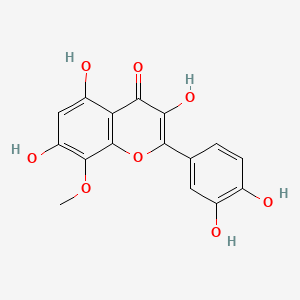 molecular formula C16H12O8 B1238781 角果素 CAS No. 27500-34-1