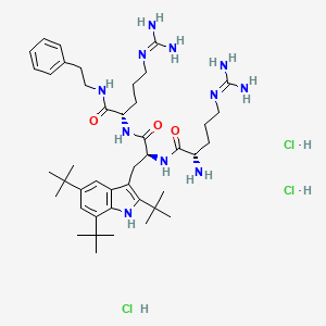 molecular formula C43H72Cl3N11O3 B12387815 Voxvoganan (trihydrochloride) 