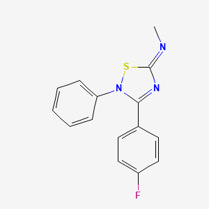 molecular formula C15H12FN3S B12387843 Antiviral agent 25 