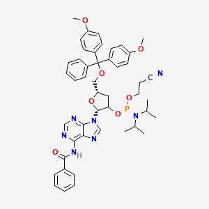 molecular formula C47H52N7O7P B12387884 N6-Bz-5'-O-DMTr-3'-deoxyadenosine-2'-O-CED-phosphoramidite 