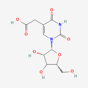 2-[1-[(2R,3S,5R)-3,4-dihydroxy-5-(hydroxymethyl)oxolan-2-yl]-2,4-dioxopyrimidin-5-yl]acetic acid