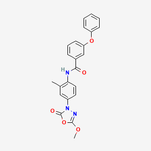 molecular formula C23H19N3O5 B12387923 Antibacterial agent 136 