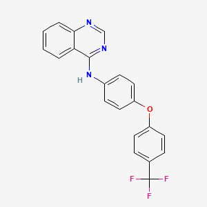 molecular formula C21H14F3N3O B12387952 N-(4-(4-(Trifluoromethyl)phenoxy)phenyl)quinazolin-4-amine 