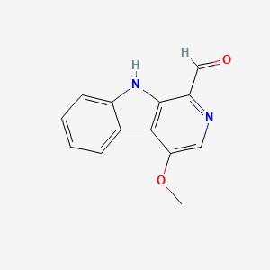 molecular formula C13H10N2O2 B1238796 苦木碱 CAS No. 92631-69-1