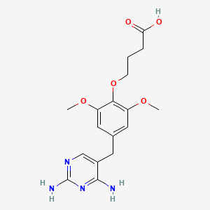 molecular formula C17H22N4O5 B12387969 Trimethoprim propanoic acid 