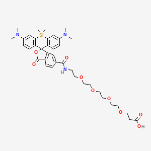 molecular formula C38H49N3O9Si B12387973 SiR-PEG4-COOH 