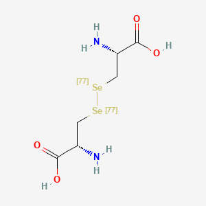 molecular formula C6H12N2O4Se2 B12387991 L-Selenocystine-77Se2 