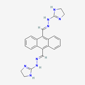 molecular formula C22H22N8 B1238802 Bisantren CAS No. 78186-34-2