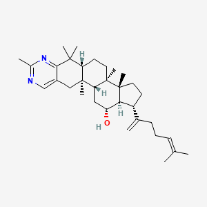 (1R,2R,4R,5R,6S,9R,10R,13R)-1,9,10,14,14,17-hexamethyl-6-(6-methylhepta-1,5-dien-2-yl)-16,18-diazapentacyclo[11.8.0.02,10.05,9.015,20]henicosa-15,17,19-trien-4-ol