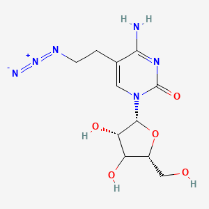 molecular formula C11H16N6O5 B12388037 5-(2-Azidoethyl)cytidine 