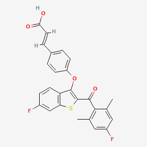 molecular formula C26H18F2O4S B12388038 ER degrader 5 