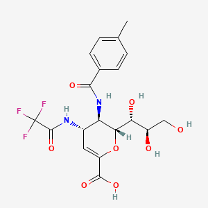 molecular formula C19H21F3N2O8 B12388071 Neuraminidase-IN-15 