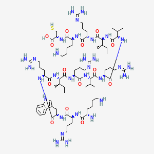 molecular formula C78H141N31O14S B12388081 H-Lys-Arg-Trp-Arg-Ile-Arg-Val-Arg-Val-Ile-Arg-Lys-Cys-OH 