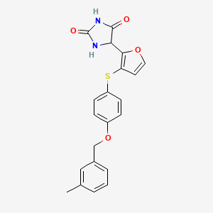 molecular formula C21H18N2O4S B12388083 Aderamastat 