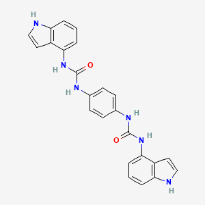 1-(1H-indol-4-yl)-3-[4-(1H-indol-4-ylcarbamoylamino)phenyl]urea