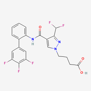 4-[3-(Difluoromethyl)-4-[[2-(3,4,5-trifluorophenyl)phenyl]carbamoyl]pyrazol-1-yl]butanoic acid