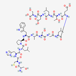 molecular formula C70H106N18O24S B12388142 Leptin (116-130) (human) 