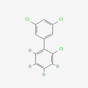 molecular formula C12H7Cl3 B12388146 2',3,5-Trichlorobiphenyl-3',4',5',6'-D4 