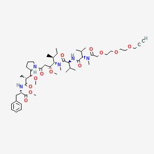 molecular formula C49H79N5O12 B12388203 Acetylene-PEG3-MMAF-OMe 