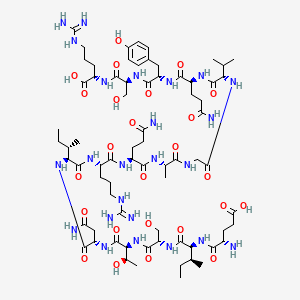 molecular formula C72H120N24O25 B12388208 H-Glu-Ile-Ser-Thr-Asn-Ile-Arg-Gln-Ala-Gly-Val-Gln-Tyr-Ser-Arg-OH 