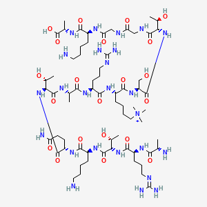 molecular formula C66H124N25O21+ B12388212 Histone H3K9me3 (1-15) 