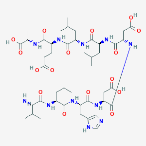 molecular formula C45H73N11O16 B12388258 Vlhddllea 