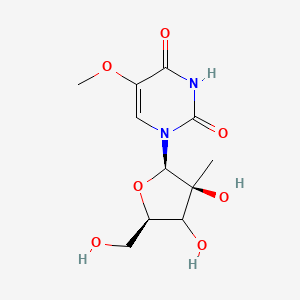 1-[(2R,3S,5R)-3,4-dihydroxy-5-(hydroxymethyl)-3-methyloxolan-2-yl]-5-methoxypyrimidine-2,4-dione