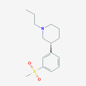 molecular formula C15H23NO2S B12388262 (3R)-3-(3-methylsulfonylphenyl)-1-propylpiperidine 