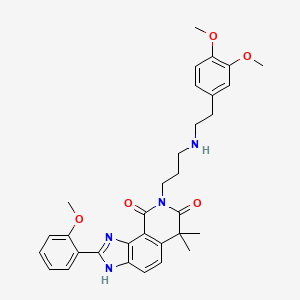 molecular formula C32H36N4O5 B12388294 RSV L-protein-IN-2 