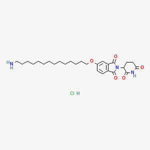 molecular formula C27H40ClN3O5 B12388305 Thalidomide-5-O-C14-NH2 (hydrochloride) 