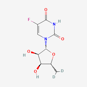 molecular formula C9H11FN2O5 B12388308 Doxifluridine-d2 