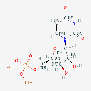 Uridine 5'-monophosphate-13C9 (dilithium)