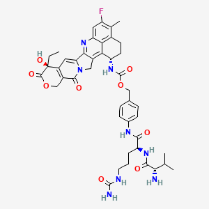 molecular formula C43H49FN8O9 B12388377 Val-Cit-PAB-Exatecan 