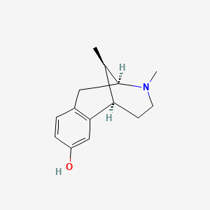 molecular formula C14H19NO B1238839 2,9alpha-Dimethyl-2'-hydroxy-6,7-benzomorphan CAS No. 57884-89-6