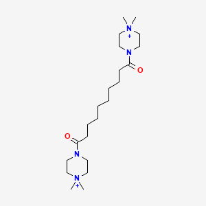 1,10-Bis(4,4-dimethylpiperazin-4-ium-1-yl)decane-1,10-dione