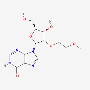 9-[(2R,4S,5R)-4-hydroxy-5-(hydroxymethyl)-3-(2-methoxyethoxy)oxolan-2-yl]-1H-purin-6-one