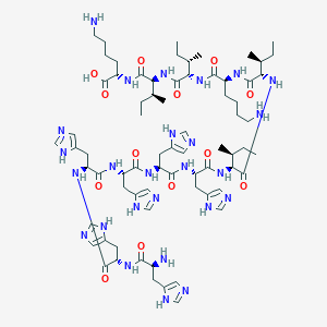 molecular formula C72H112N26O13 B12388418 H-His-His-His-His-His-His-Ile-Ile-Lys-Ile-Ile-Lys-OH 