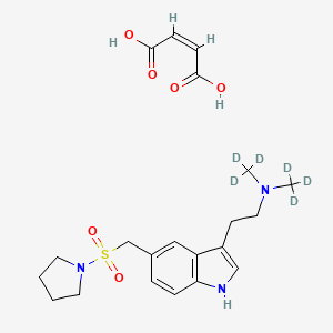 molecular formula C21H29N3O6S B12388425 Almotriptan-d6 (maleate) 