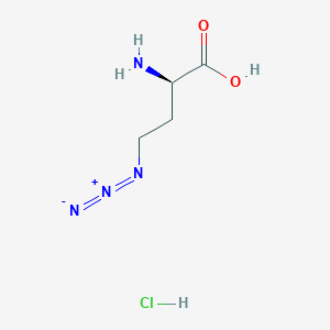 molecular formula C4H9ClN4O2 B12388454 (2R)-2-amino-4-azidobutanoic acid;hydrochloride 