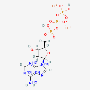 2'-Deoxyadenosine-5'-triphosphate-15N5,d14 (dilithium)