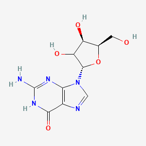 molecular formula C10H13N5O5 B12388548 2-amino-9-[(2S,4R,5R)-3,4-dihydroxy-5-(hydroxymethyl)oxolan-2-yl]-1H-purin-6-one 