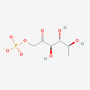 molecular formula C6H11O8P-2 B1238855 L-fuculose 1-phosphate(2-) 