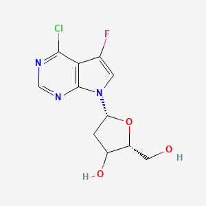 7-(2-Deoxy-|A-D-erythro-pentofuranosyl)-5-fluoro-7H-pyrrolo[2,3-d]pyrimidin-4-amine