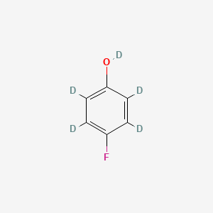 molecular formula C6H5FO B12388589 4-Fluorophenol-d5 