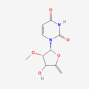 1-[(2R,3S)-4-hydroxy-3-methoxy-5-methylideneoxolan-2-yl]pyrimidine-2,4-dione