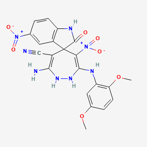 molecular formula C21H18N8O7 B12388629 AChE/BChE-IN-13 