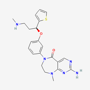 molecular formula C22H26N6O2S B12388633 Cav|A2|A1&NET-IN-2 