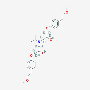 molecular formula C27H41NO6 B12388661 Metoprolol dimer-d10 