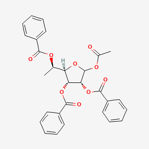 molecular formula C29H26O9 B12388680 1-O-Acetyl-2,3,5-tri-O-benzoyl-5(R)-C-methyl-D-ribo furanose 